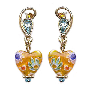 Millefiori Glass Candy Earring E583 - sweetromanceonlinejewelry