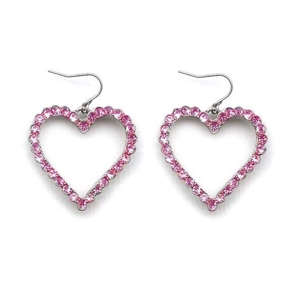 QUEEN OF HEARTS - PINK Crystal Earrings – Covetgoldie