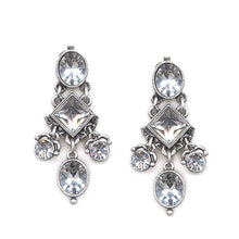 Load image into Gallery viewer, Gothic Crystal Drop Earrings