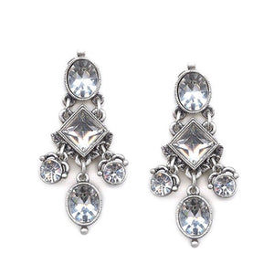 Gothic Crystal Drop Earrings