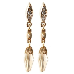 Crystal Prism Earrings E799-GO