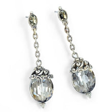 Load image into Gallery viewer, Oval Crystal Earrings - LAST ONE!!