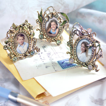 Set of 3 Miniature Art Nouveau Picture Photo Frames