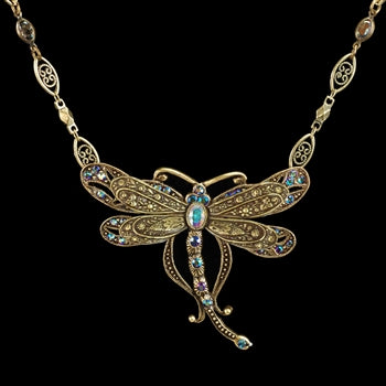 Iridescent Dragonfly Necklace
