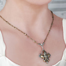 Load image into Gallery viewer, French Ritz Fleur De Lis Necklace