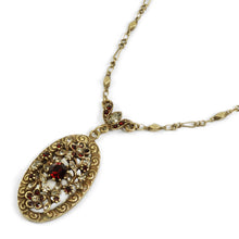 Load image into Gallery viewer, Victorian Oval Necklace,  Earrings or set