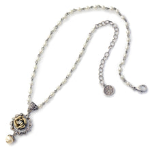 Load image into Gallery viewer, Ivory Tea Rose Necklace