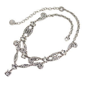 Art Deco Vintage Hollywood Crystal Necklace N1102 - sweetromanceonlinejewelry