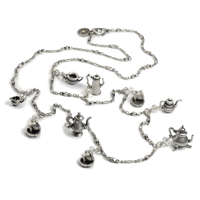 Tea Time Teapot Long Necklace N111