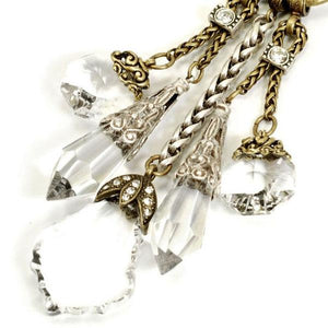 Crystal Elements Dangle Necklace