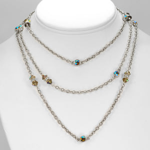 Crystal Sparkle Chain Necklace N1153