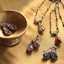 Load image into Gallery viewer, Crystal Pear Teardrop Necklace and Earring Set