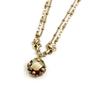 Cushion Cut Jewel Necklace N1173 - sweetromanceonlinejewelry