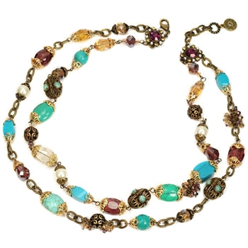 Gemstone Garden Double Strand Necklace