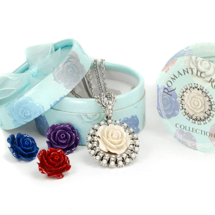 Interchangeable Roses Necklace Set N1211