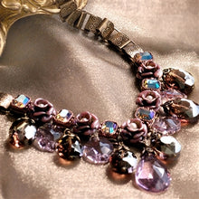 Load image into Gallery viewer, Crystal Rose Collar Necklace