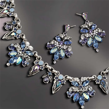 Retro 1950s Starlight Silver Necklace