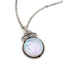 Load image into Gallery viewer, Iridescent Moon Pendant Necklace N1235