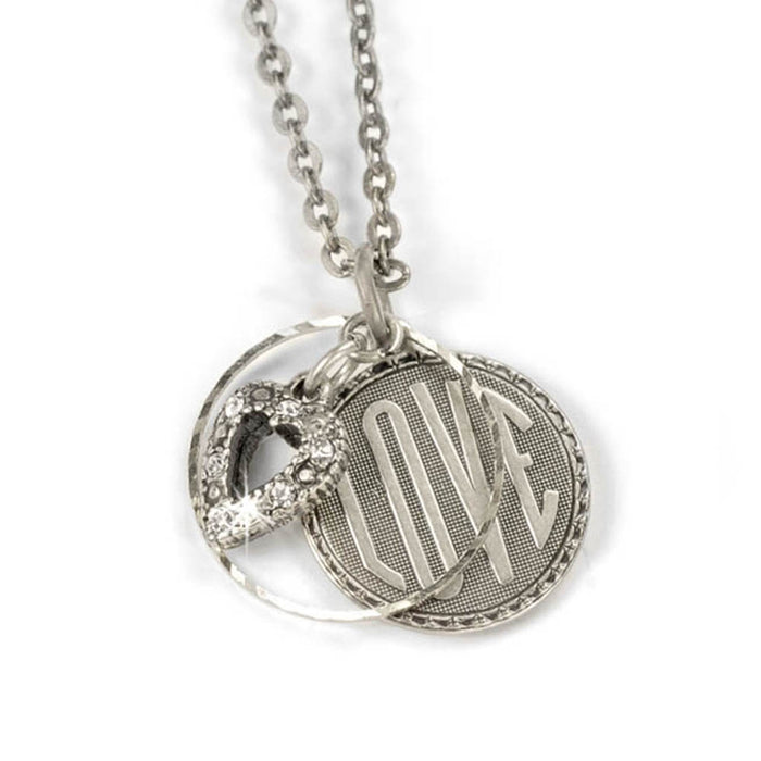 Love Coin Pendant Necklace N1240