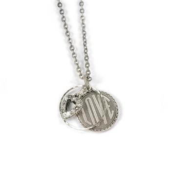 Love Coin Pendant Necklace N1240 - sweetromanceonlinejewelry