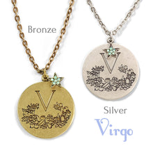 Load image into Gallery viewer, Retro Zodiac Coin Pendant Necklaces N1245-BZ-VR