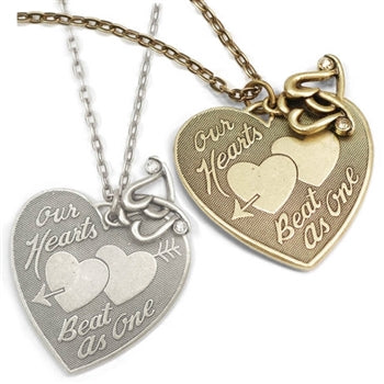 Our Hearts Beat as One Pendant Necklace N1248