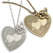 Load image into Gallery viewer, Our Hearts Beat as One Pendant Necklace N1248