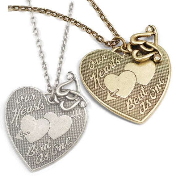 Our Hearts Beat as One Pendant Necklace N1248