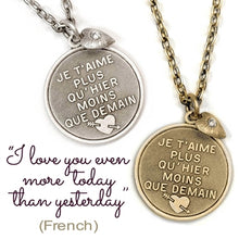 Load image into Gallery viewer, I Love You Even More Today Pendant Necklace N1251
