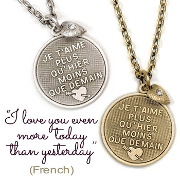 I Love You Even More Today Pendant Necklace N1251