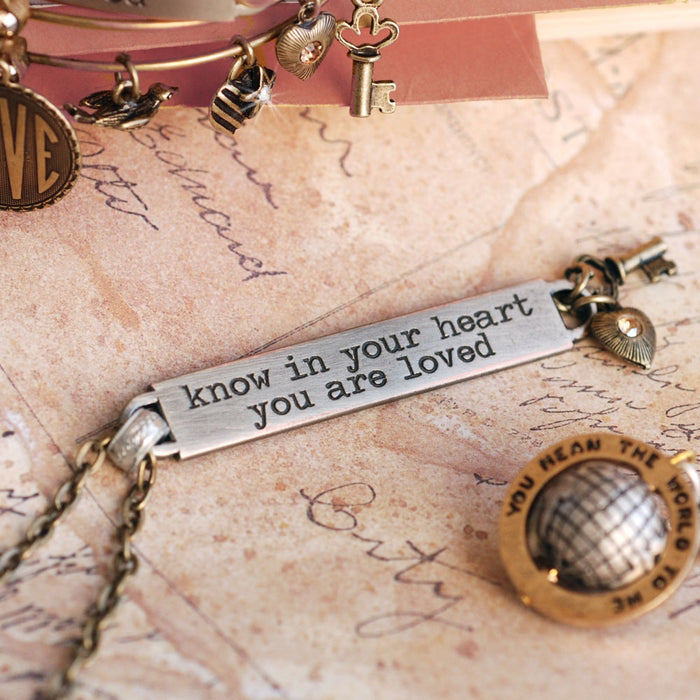 Inspirational Message Bar Necklaces N1254-65