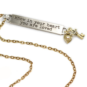 Inspirational Message Bar Necklaces N1254-65