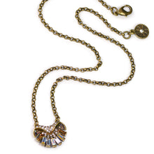 Load image into Gallery viewer, Art Deco on the Half Shell Necklace &amp; Earring Set