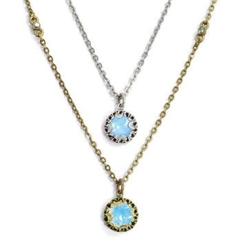 Crystal Dot Necklace N1297 - sweetromanceonlinejewelry