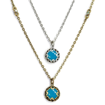 Crystal Dot Necklace N1297 - sweetromanceonlinejewelry