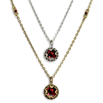 Crystal Dot Necklace N1297 - sweetromanceonlinejewelry