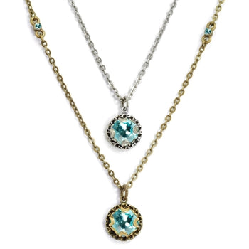 Crystal Dot Necklace N1297 - sweetromanceonlinejewelry