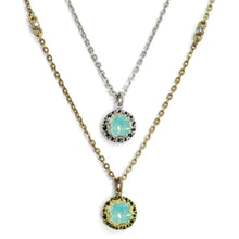 Load image into Gallery viewer, Crystal Dot Necklace N1297-BZ-PO