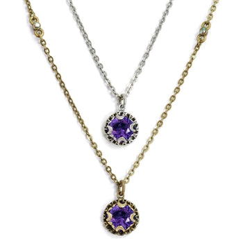 Crystal Dot Necklace N1297 - sweetromanceonlinejewelry