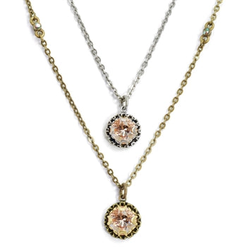 Crystal Dot Necklace N1297 - sweetromanceonlinejewelry