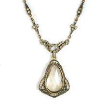 Load image into Gallery viewer, Art Deco Prism Teardrop Wedding Necklace