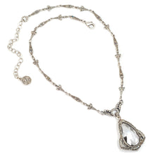 Load image into Gallery viewer, Art Deco Prism Teardrop Wedding Necklace