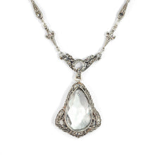 Load image into Gallery viewer, Art Deco Prism Teardrop Wedding Necklace N1309