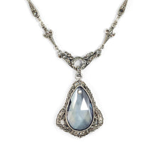 Load image into Gallery viewer, Art Deco Prism Teardrop Wedding Necklace N1309