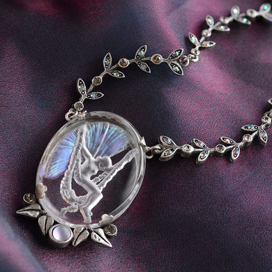La Belle Epoch Vintage Fairy Intaglio Necklace N1310-SIL