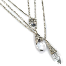 Load image into Gallery viewer, 3 Strand Prism Necklace