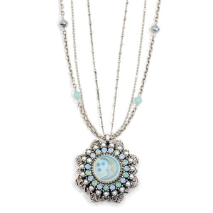 Iridescent Moon Necklace