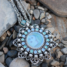 Load image into Gallery viewer, Iridescent Moon Necklace