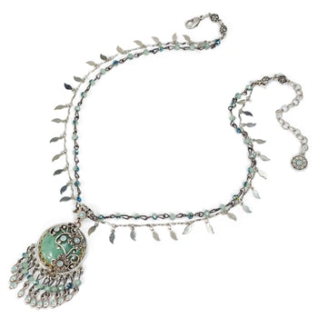 Aventurine Fringe Necklace N1329