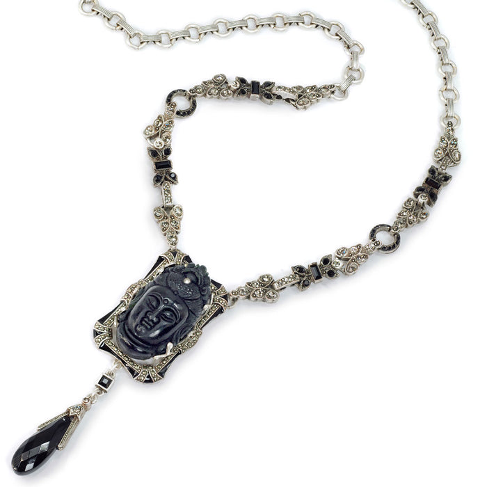 Art Deco Buddha GuanYin Necklace N1334